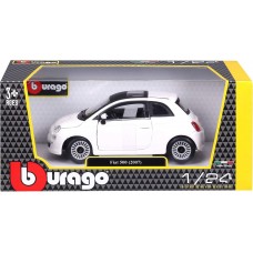 Bburago - Fiat 500 (2007), bianca - Scala 1:24