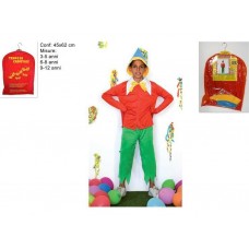 Vestito carnevale Pinocchio 6-8 anni