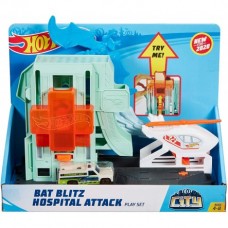 MATTEL HOT WHHEELS CITY  BAT BLITZ HOSPITAL ATTACK